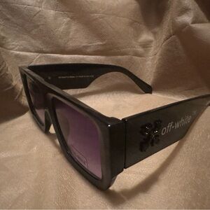 Off-White Black Frames with Purple Lenses